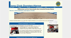 Desktop Screenshot of lions-dorsten-hanse.de